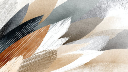 Vibrant Abstract Art Composition for Posters Featuring Modern Design Elements and Texturesの素材