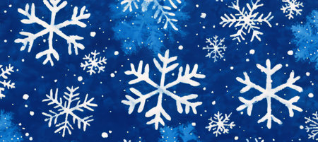 Intricate Winter Wonderland Snowflakes Pattern Background for Seasonal Designs and Projectsの素材