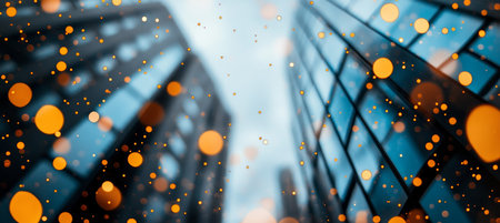 Futuristic Architectural Design with Breathtaking Cityscape Perspective of Modern Urban Skylineの素材