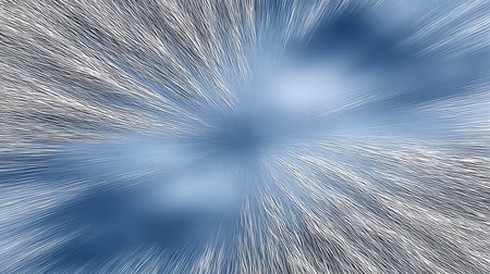 Abstract Flowing Blue Vortex with Cold Backdrop Representing Dynamic Digital Waves and Stream Effectの素材