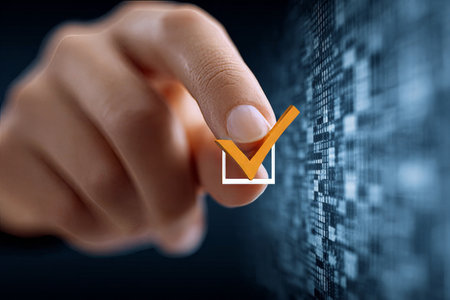 A Beautiful Sunset Over the Ocean with Silhouetted Palm Trees and a Calm Reflective Surfaceの素材