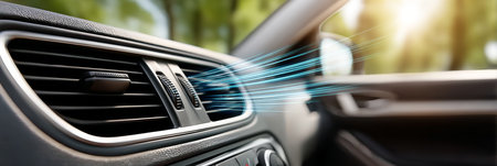 Refreshing Automobile Interior Airflow with Enhanced Coolness and Clean Air Supply Featuresの素材