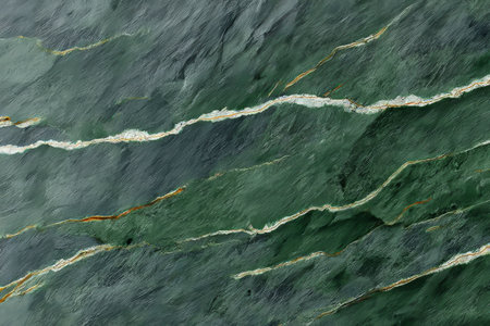 Elegant Verde Marble Texture Background with Rich Emerald Green Shades and Striking White Veinsの素材