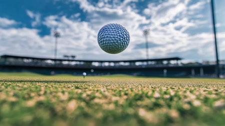 Dynamic Golf Shot Presentation as Game Plays Out Throughout a Round, Action-Packed and Sportyの素材