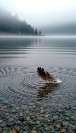 A Serene Landscape of Majestic Mountains Under a Clear Blue Sky with Lush Green Valleys and Riversの素材
