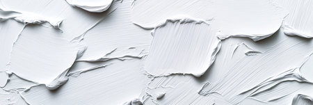 Elegant Texture of White Paint on Canvas, Artistic Background with Delicate Shades and Gradientsの素材