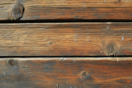 Natural Surface of Weathered Lumber Showcasing Age Marks and Detailed Knots in Summer Lightの素材