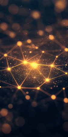 Abstract Visualization of Complex Neural Network Data Processing with Financial Data Connectivityの素材