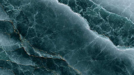 Elegant Dark Green Marble Stone Interior Surface with Intricate Veins for Modern Design Projectsの素材