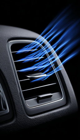 Ventilation Grille on the Passenger Panel for Car Interior Cleanliness and Comfort on Road Tripsの素材