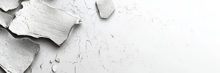Elegant Background Featuring Cracked Texture and Distressed Silver and White Paint Splatter Lookの素材