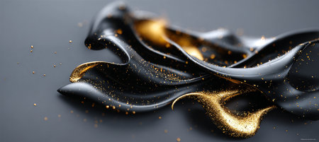 Stylish Abstract Background with Dark Tones and Golden Accents for Modern Design and Branding Useの素材