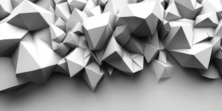 Angular Geometrical Abstract Elements in a Playful Structure for Artistic and Creative Visual Appealの素材