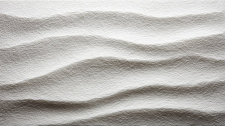 Elegant White Paper Texture Featuring Natural Curves and Aesthetic Depth for Artistic Background Useの素材