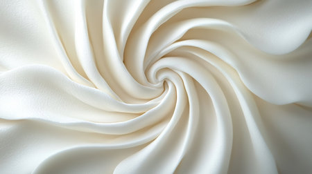 Elegant Abstract Texture of Soft Creamy Swirls and White Silk Waves Creating a Calming Aestheticの素材