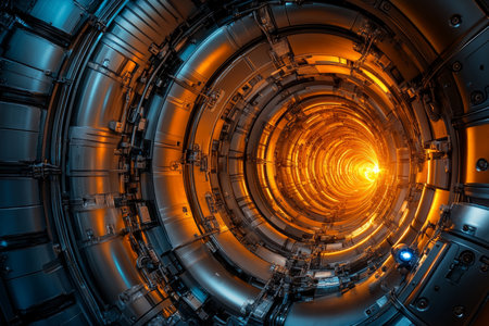Futuristic Energy Core Structure Advanced Nuclear Research Facility with Fusion Power Generationの素材