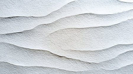 Elegant White Textured Surface with Wavy Pattern Effect for Artistic Background and Design Useの素材