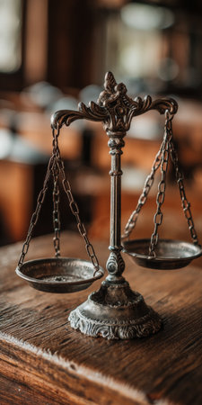 Symbol of Fair Legislation Scales of Justice Representing Equality in Law and Legal Servicesの素材