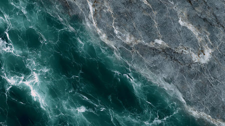 Serpentine Abstract Background with Green Marble Texture and Elegant Veining for Design Projectsの素材