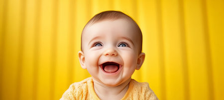Radiant Baby Euphoria with Innocent Smile, Adorable Laughter Echoing, Joyful Glee Illuminating Lifeの素材