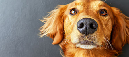 Golden Retriever s Captivating Gaze A Close-Up Portrait Showcasing Its Expressive Eyes and Charmの素材