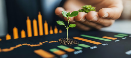 Exploring Growth in the Finance Sector New Companies Rising and Investment in Green Business Trendsの素材