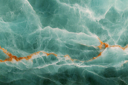 Luxurious Aqua Onyx Marble Background with Azure Hues and Elegant Gold Veining for Stylish Interiorsの素材