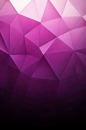 Dynamic Gradient Magenta Polygonal Backdrop with Deep Purple Triangular Geometric Illustration Styleの素材