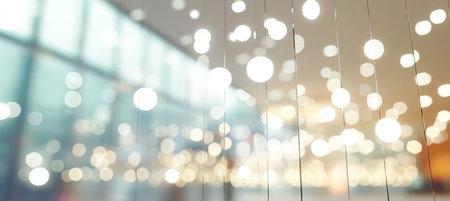 Contemporary Design with Bokeh Effect Modern Glass Architecture and Stylish Urban Reflectionsの素材