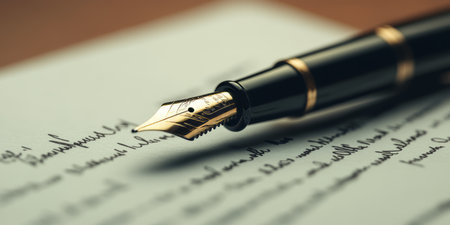 Heartfelt Message Conveyors with Retro Inspired Handwriting in an Artfully Staged Scene Todayの素材