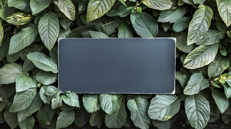 Serene Nature Scene with Lush Greenery and Inviting Sign, Symbolizing New Beginnings and Tranquilityの素材