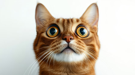 Stunning Somali Cat Portrait Featuring Expressive Eyes, Charming Demeanor, and Beautiful Coatの素材