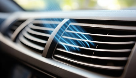 Modern Automobile Interior Air Conditioning System Providing Cool and Comfortable Climate Controlの素材