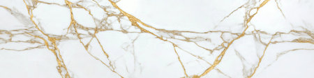 Elegant White Marble Texture with Shining Gold Veins for Luxurious Backgrounds and Designs.の素材