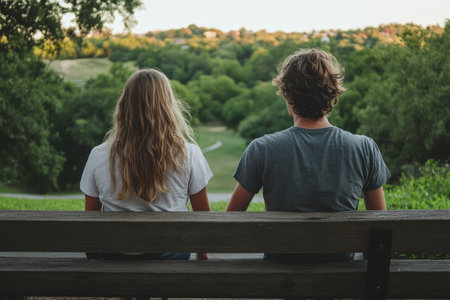 Friends Enjoying Nature Together in a Beautiful Outdoor Setting, Relaxing and Sharing Laughterの素材