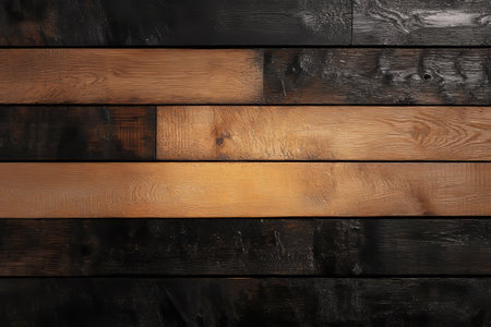 Beautiful Dark Oak Wood Planks for Flooring, Adding Richness and Charm to Interior Designs.の素材