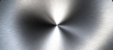 Shiny Metallic Surface with Intricate Radial Texture Design for a Futuristic and Elegant Aestheticの素材