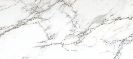 White Carrara Marble Texture Background with Gray Veining Patterns for Elegant Interior Designの素材