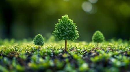 Fostering Environmental Sustainability with Seedlings in Greenery and Eco-Friendly Investmentsの素材