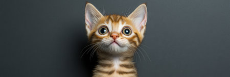 Adorable Devon Rex Cat with Sweet Gaze A Stunning Close-Up Portrait on a Neutral Backdropの素材