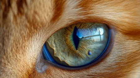 Majestic Close-Up of an Emerald and Topaz Cat s Eye Orb with Stunning Wildlife Still Life Detailsの素材