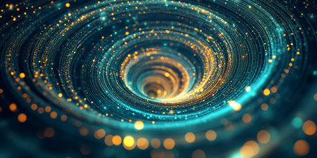 Hypnotic Swirls Abstract Background. A Captivating Showcase of Color Harmony, Texture, and Artistry.の素材