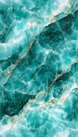 Luxurious Aqua Onyx with Serene Ocean Depths and Intricate Veined Details for Opulent Spacesの素材