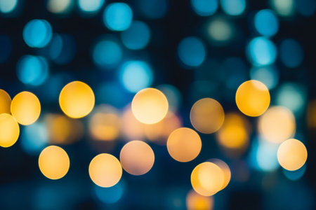 Abstract Light Effect with Blurry Background and Festive Bokeh for Elegant New Year Celebrationの素材