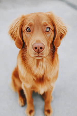 Adorable Cocker Spaniel with Auburn Coat and Expressive Eyes Captivating You with Its Charmの素材