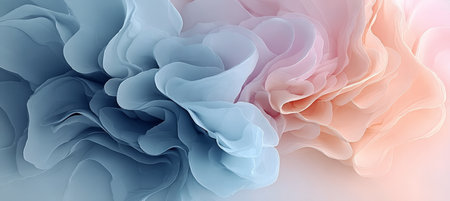 Ethereal Flow Gradient from Baby Blue to Orchid Blush in Soft, Swirling Waves of Colorful Beauty.の素材