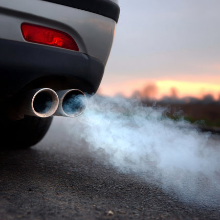 Automobile Emissions and Exhaust Gases The Impact of Car Pollution on Environmental Health Todayの素材