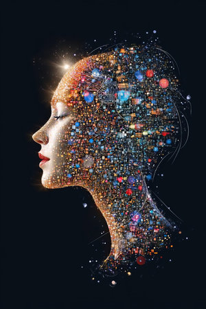 Stellar Dreams A Surreal Digital Artwork of Cosmic Landscapes and Ethereal Nebulae in Spaceの素材