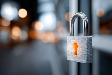 Secured Lock for Reliable Business Operations Protecting Digital Identity and Privacyの素材