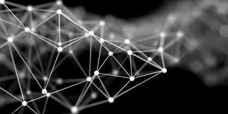 Abstract Network of Crystal Structures Innovative Patterns of Molecular Connectivity in Spaceの素材